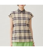 【自由区/JIYU-KU】の【洗える】シアーブライトチェック ブラウス 人気、トレンドファッション・服の通販 founy(ファニー) ファッション Fashion レディースファッション Fashion for Women トップス・カットソー Cut & Sew Tops シャツ・ブラウス・オフィスカジュアル Elegant Blouses & Button-Ups ウォッシャブル Machine Washable チェック Check, Plaid, Tartan ブライト Bright, Shiny 夏 Summer 春 Spring S/S・春夏 SS, Spring/Summer, Warm Season 洗える Machine Washable 無地 Plain, Solid Color thumbnail ベージュ|ID: prp329100004541971 ipo3291000000033604382