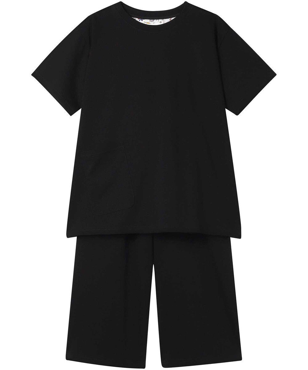 【ウンナナクール/une nana cool】の【綿100%】シルケット天竺半袖パジャマ MADE WITH LIBERTY FABRIC 人気、トレンドファッション・服の通販 founy(ファニー) 　ファッション　Fashion　レディースファッション　Fashion for Women　トップス・カットソー　Cut & Sew Tops　シルケット　Silket, Silky Cotton　パジャマ　Pajamas, Sleepwear　プリント　Print, Printed Pattern　ボトム　Bottoms, Lower Wear　ポケット　Pocket, Pocket Detail　半袖　Short Sleeve, Half Sleeve　おすすめ　Recommended / Our Picks　 other-1|ID: prp329100004541973 ipo3291000000032091128