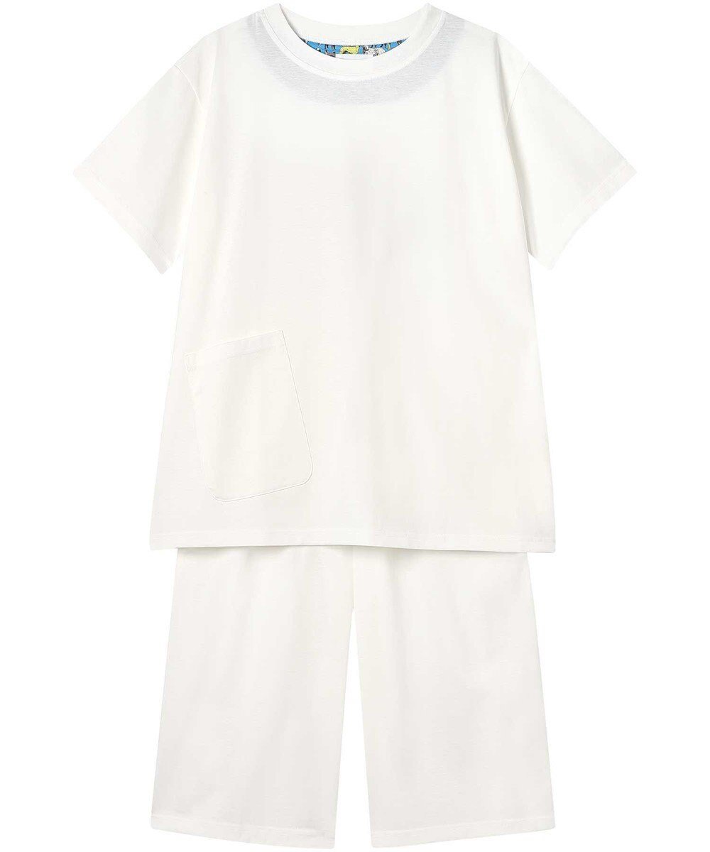 【ウンナナクール/une nana cool】の【綿100%】シルケット天竺半袖パジャマ MADE WITH LIBERTY FABRIC インテリア・キッズ・メンズ・レディースファッション・服の通販 founy(ファニー) 　ファッション　Fashion　レディースファッション　Fashion for Women　トップス・カットソー　Cut & Sew Tops　シルケット　Silket, Silky Cotton　パジャマ　Pajamas, Sleepwear　プリント　Print, Printed Pattern　ボトム　Bottoms, Lower Wear　ポケット　Pocket, Pocket Detail　半袖　Short Sleeve, Half Sleeve　おすすめ　Recommended / Our Picks　IV|ID: prp329100004541973 ipo3291000000032091134
