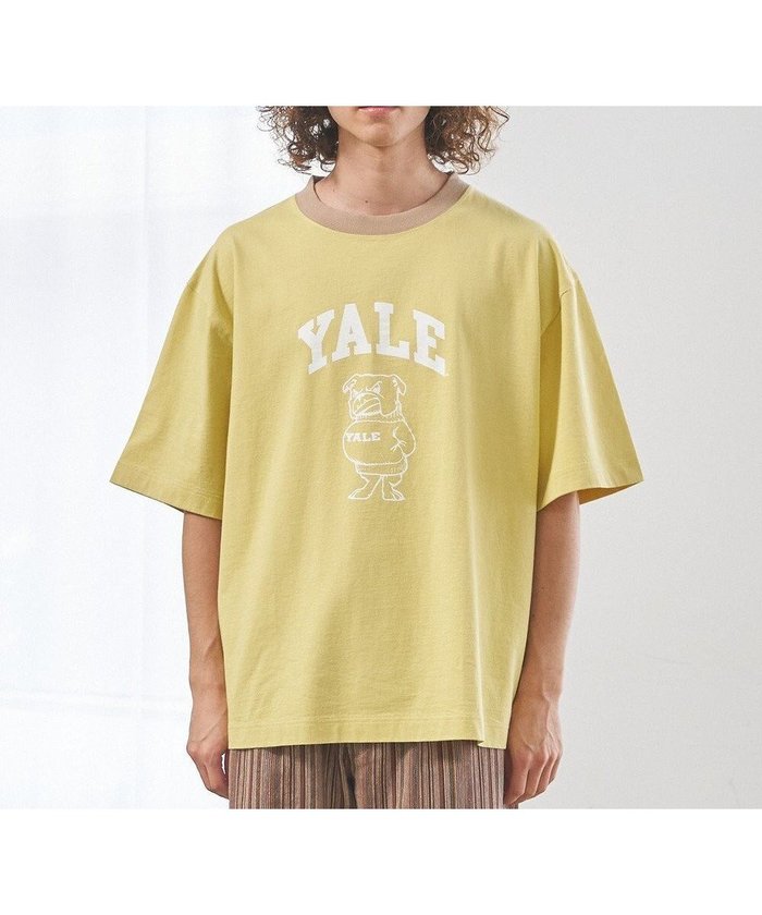 【ジェイプレスヨークストリート/J.PRESS YORK STREET】の【UNISEX】YALEアーチロゴ Tシャツ インテリア・キッズ・メンズ・レディースファッション・服の通販 founy(ファニー) https://founy.com/ ファッション Fashion レディースファッション Ladies' Fashion Online トップス・カットソー Tops/Tshirt シャツ/ブラウス Shirts/Blouses ロング / Tシャツ T-Shirts カットソー Cut and Sewn アメリカン American 春 Spring カットソー Cut And Sew コラボ Collaboration シンプル Simple 人気 Popularity プリント Print ユニセックス Unisex S/S・春夏 Ss・Spring/Summer 夏 Summer |ID: prp329100004541977 ipo3291000000032660482