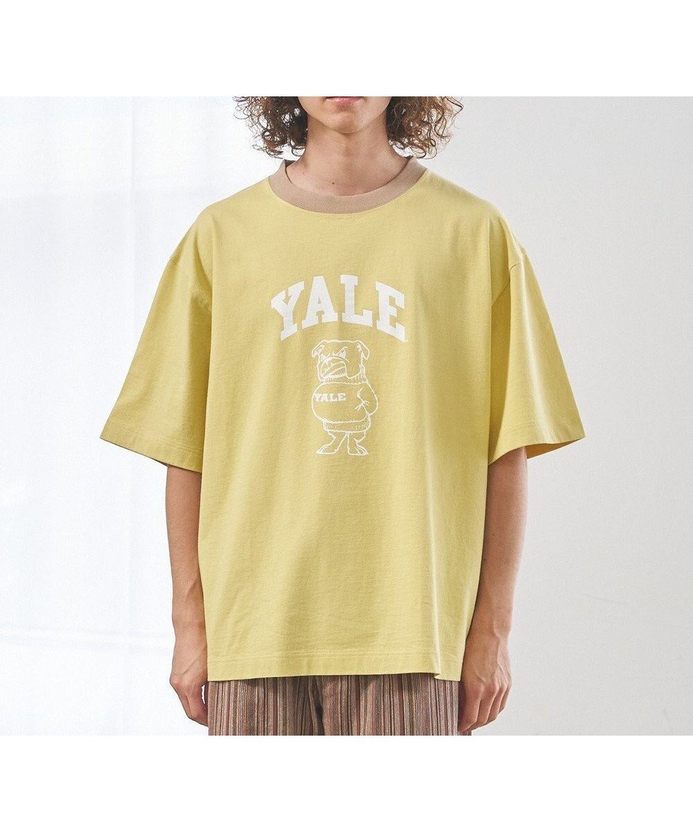 【ジェイプレスヨークストリート/J.PRESS YORK STREET】の【UNISEX】YALEアーチロゴ Tシャツ 人気、トレンドファッション・服の通販 founy(ファニー) 　ファッション　Fashion　レディースファッション　Ladies' Fashion Online　トップス・カットソー　Tops/Tshirt　シャツ/ブラウス　Shirts/Blouses　ロング / Tシャツ　T-Shirts　カットソー　Cut and Sewn　アメリカン　American　春　Spring　カットソー　Cut And Sew　コラボ　Collaboration　シンプル　Simple　人気　Popularity　プリント　Print　ユニセックス　Unisex　S/S・春夏　Ss・Spring/Summer　夏　Summer　 other-1|ID: prp329100004541977 ipo3291000000032660482