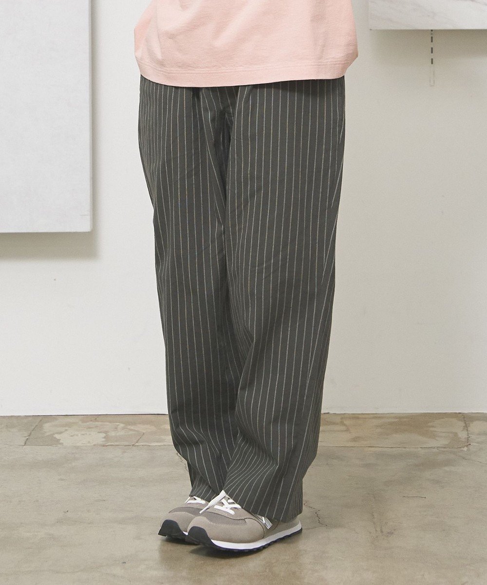 【ジェイプレスヨークストリート/J.PRESS YORK STREET】の【UNISEX】コットンリネンイージーストライプ パンツ 人気、トレンドファッション・服の通販 founy(ファニー) 　ファッション　Fashion　レディースファッション　Ladies' Fashion Online　パンツ　Pants　春　Spring　ジャケット　Jacket　ストライプ　Stripe　半袖　Short Sleeve　ユニセックス　Unisex　リネン　Linen　S/S・春夏　Ss・Spring/Summer　おすすめ　Recommend　夏　Summer　エレガント 上品　Elegant　 other-1|ID: prp329100004541982 ipo3291000000032663592