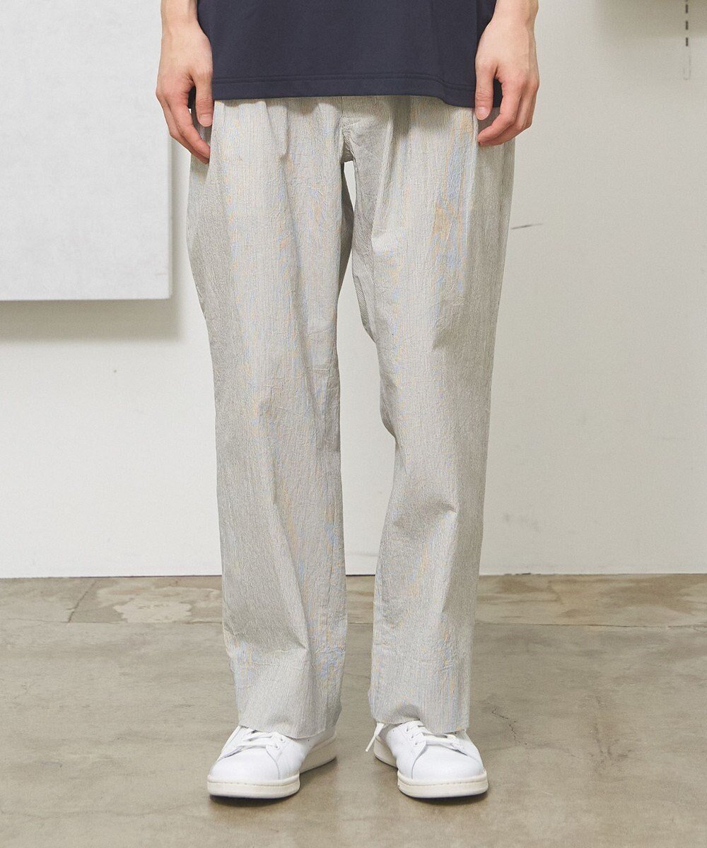 【ジェイプレスヨークストリート/J.PRESS YORK STREET】の【UNISEX】コットンリネンイージーストライプ パンツ インテリア・キッズ・メンズ・レディースファッション・服の通販 founy(ファニー) 　ファッション　Fashion　レディースファッション　Ladies' Fashion Online　パンツ　Pants　春　Spring　ジャケット　Jacket　ストライプ　Stripe　半袖　Short Sleeve　ユニセックス　Unisex　リネン　Linen　S/S・春夏　Ss・Spring/Summer　おすすめ　Recommend　夏　Summer　エレガント 上品　Elegant　ブラック系2|ID: prp329100004541982 ipo3291000000032663594