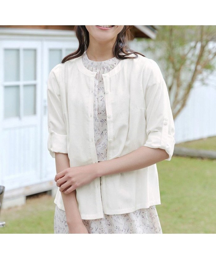 【ティアクラッセ/Tiaclasse】の【洗える】ノーカラーシアーシャツ インテリア・キッズ・メンズ・レディースファッション・服の通販 founy(ファニー) https://founy.com/ ファッション Fashion レディースファッション Fashion for Women トップス・カットソー Cut & Sew Tops シャツ・ブラウス・オフィスカジュアル Elegant Blouses & Button-Ups アクセサリー Fashion Accessories インナー Innerwear ウォッシャブル Machine Washable 春 Spring 洗える Machine Washable カットソー Cut and Sewn Top カーディガン Cardigan, Knitwear ギャザー Gathered, Ruffled シアー Sheer, See-Through シンプル Simple, Minimal ジャケット Jacket, Outerwear スリーブ Sleeve, Long Sleeve / Short Sleeve チュニック Tunic, Long Top トレンド Trend, Trending Now フェミニン Feminine, Girly ベーシック Basic, Essential ポケット Pocket, Pocket Detail 羽織 Haori, Light Jacket ラウンド Round, Round Neck S/S・春夏 SS, Spring/Summer, Warm Season 再入荷 Restock / Back in Stock 夏 Summer エレガント 上品 Elegant 新作・新入荷 New Arrivals / New In |ID: prp329100004541994 ipo3291000000032091262