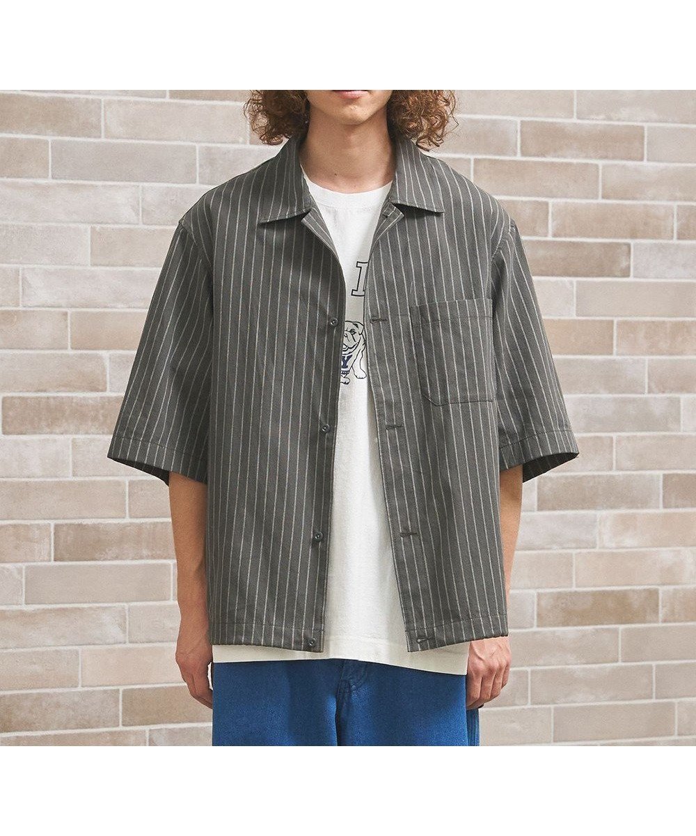 【ジェイプレスヨークストリート/J.PRESS YORK STREET】の【UNISEX】コットンリネンハーフスリーブシャツ ブルゾン インテリア・キッズ・メンズ・レディースファッション・服の通販 founy(ファニー) 　ファッション　Fashion　レディースファッション　Ladies' Fashion Online　アウター　Coat Outerwear　ジャケット　Jackets　ブルゾン　Blouson/Jackets　アクセサリー　Accessories　インナー　Inner　春　Spring　カットソー　Cut And Sew　ジャケット　Jacket　ドローコード　Draw Cord　バランス　Balance　ブルゾン　Blouson　ユニセックス　Unisex　リネン　Linen　リラックス　Relax　ワイド　Wide　S/S・春夏　Ss・Spring/Summer　夏　Summer　エレガント 上品　Elegant　グレー系1|ID: prp329100004542034 ipo3291000000032663478