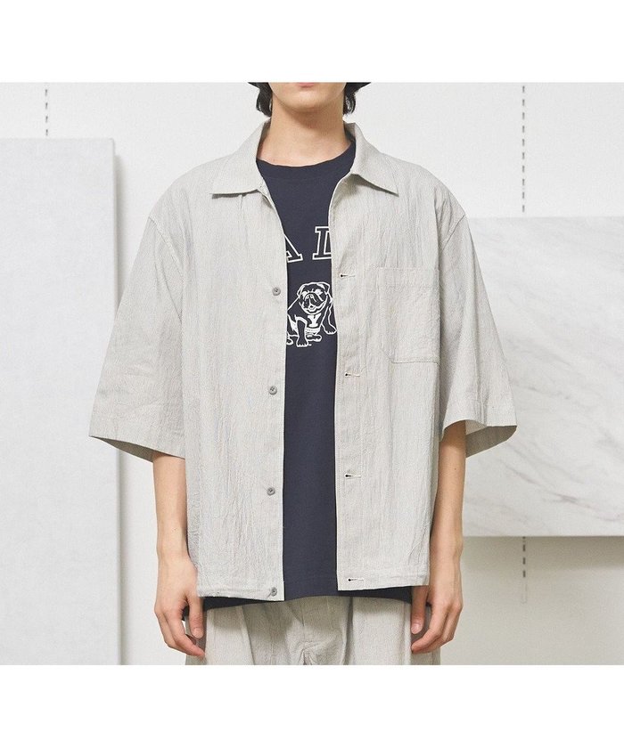 【ジェイプレスヨークストリート/J.PRESS YORK STREET】の【UNISEX】コットンリネンハーフスリーブシャツ ブルゾン インテリア・キッズ・メンズ・レディースファッション・服の通販 founy(ファニー) https://founy.com/ ファッション Fashion レディースファッション Ladies' Fashion Online アウター Coat Outerwear ジャケット Jackets ブルゾン Blouson/Jackets アクセサリー Accessories インナー Inner 春 Spring カットソー Cut And Sew ジャケット Jacket ドローコード Draw Cord バランス Balance ブルゾン Blouson ユニセックス Unisex リネン Linen リラックス Relax ワイド Wide S/S・春夏 Ss・Spring/Summer 夏 Summer エレガント 上品 Elegant |ID: prp329100004542034 ipo3291000000032663479
