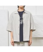 【ジェイプレスヨークストリート/J.PRESS YORK STREET】の【UNISEX】コットンリネンハーフスリーブシャツ ブルゾン ブラック系2|ID: prp329100004542034 ipo3291000000032663479