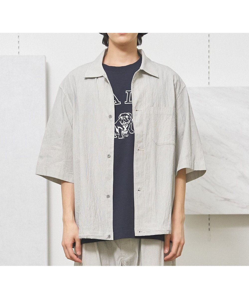 【ジェイプレスヨークストリート/J.PRESS YORK STREET】の【UNISEX】コットンリネンハーフスリーブシャツ ブルゾン インテリア・キッズ・メンズ・レディースファッション・服の通販 founy(ファニー) 　ファッション　Fashion　レディースファッション　Ladies' Fashion Online　アウター　Coat Outerwear　ジャケット　Jackets　ブルゾン　Blouson/Jackets　アクセサリー　Accessories　インナー　Inner　春　Spring　カットソー　Cut And Sew　ジャケット　Jacket　ドローコード　Draw Cord　バランス　Balance　ブルゾン　Blouson　ユニセックス　Unisex　リネン　Linen　リラックス　Relax　ワイド　Wide　S/S・春夏　Ss・Spring/Summer　夏　Summer　エレガント 上品　Elegant　ブラック系2|ID: prp329100004542034 ipo3291000000032663479