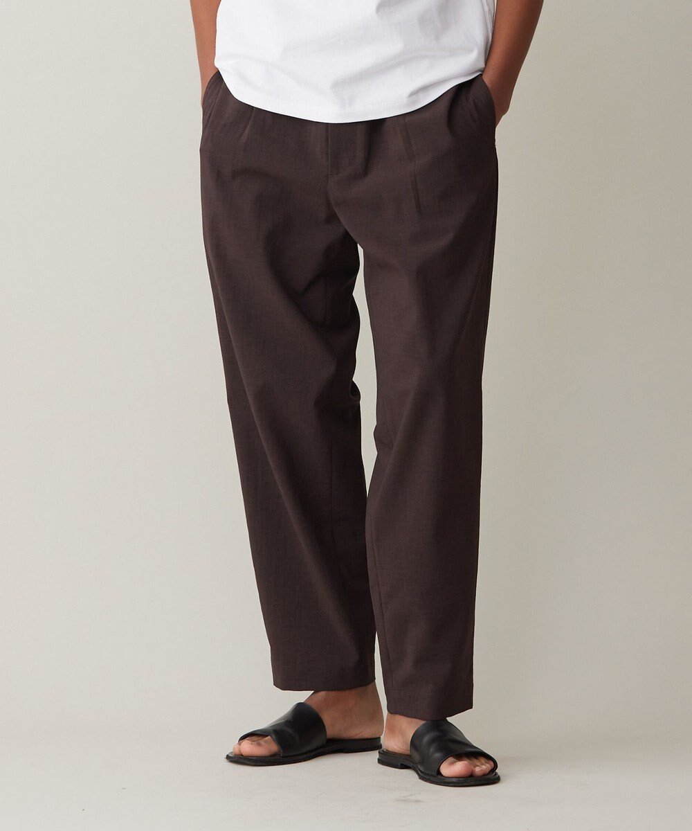 【アンフィーロ/UNFILO / MEN】のTENNEN TOUCH ワイドパンツ インテリア・キッズ・メンズ・レディースファッション・服の通販 founy(ファニー) 　ファッション　Fashion　メンズファッション　MEN　ボトムス　Bottoms/Men　ストレッチ　Stretch　リラックス　Relax　ワイド　Wide　エレガント 上品　Elegant　再入荷　Restock/Back In Stock/Re Arrival　吸水　Water Absorption　夏　Summer　抗菌　Antibacterial　春　Spring　S/S・春夏　Ss・Spring/Summer　ブラウン|ID: prp329100004542735 ipo3291000000032100382