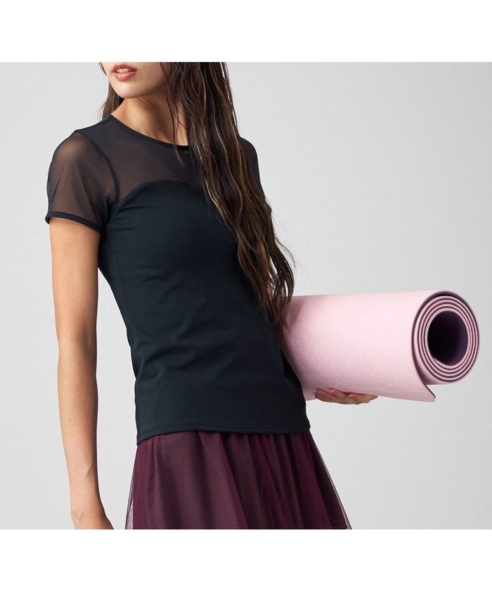 【チャコット/Chacott】のChacott BALANCE スムーストップ【C BASIC】 インテリア・キッズ・メンズ・レディースファッション・服の通販 founy(ファニー) https://founy.com/ ファッション Fashion レディースファッション Fashion for Women トップス・カットソー Cut & Sew Tops 吸水 Absorbent, Quick-Dry 抗菌 Antibacterial, Bacteria-Resistant シアー Sheer, See-Through シンプル Simple, Minimal ストレッチ Stretch, Stretchy Fabric バレエ Ballet, Ballet Style パウダー Powder, Soft Tone フィット Fit, Slim Fit ブロック Block, Solid Block Pattern メッシュ Mesh, Net Fabric エレガント 上品 Elegant |ID: prp329100004542736 ipo3291000000033674593