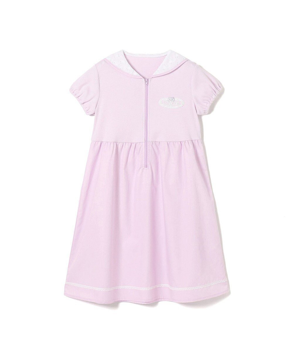 【チャコット/Chacott / KIDS】のジップアップワンピース インテリア・キッズ・メンズ・レディースファッション・服の通販 founy(ファニー) 　ファッション　Fashion　キッズファッション　KIDS　ワンピース　Dress/Kids　おすすめ　Recommend　レース　Race　エレガント 上品　Elegant　人気　Popularity　ライラック|ID: prp329100004542756 ipo3291000000032100579