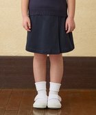 【ミキハウスホットビスケッツ/MIKI HOUSE HOT BISCUITS / KIDS】の【ミキハウス】【100-130cm】 綿素材の巻きスカート風キュロットスカート 紺|ID: prp329100004542781 ipo3291000000032100658