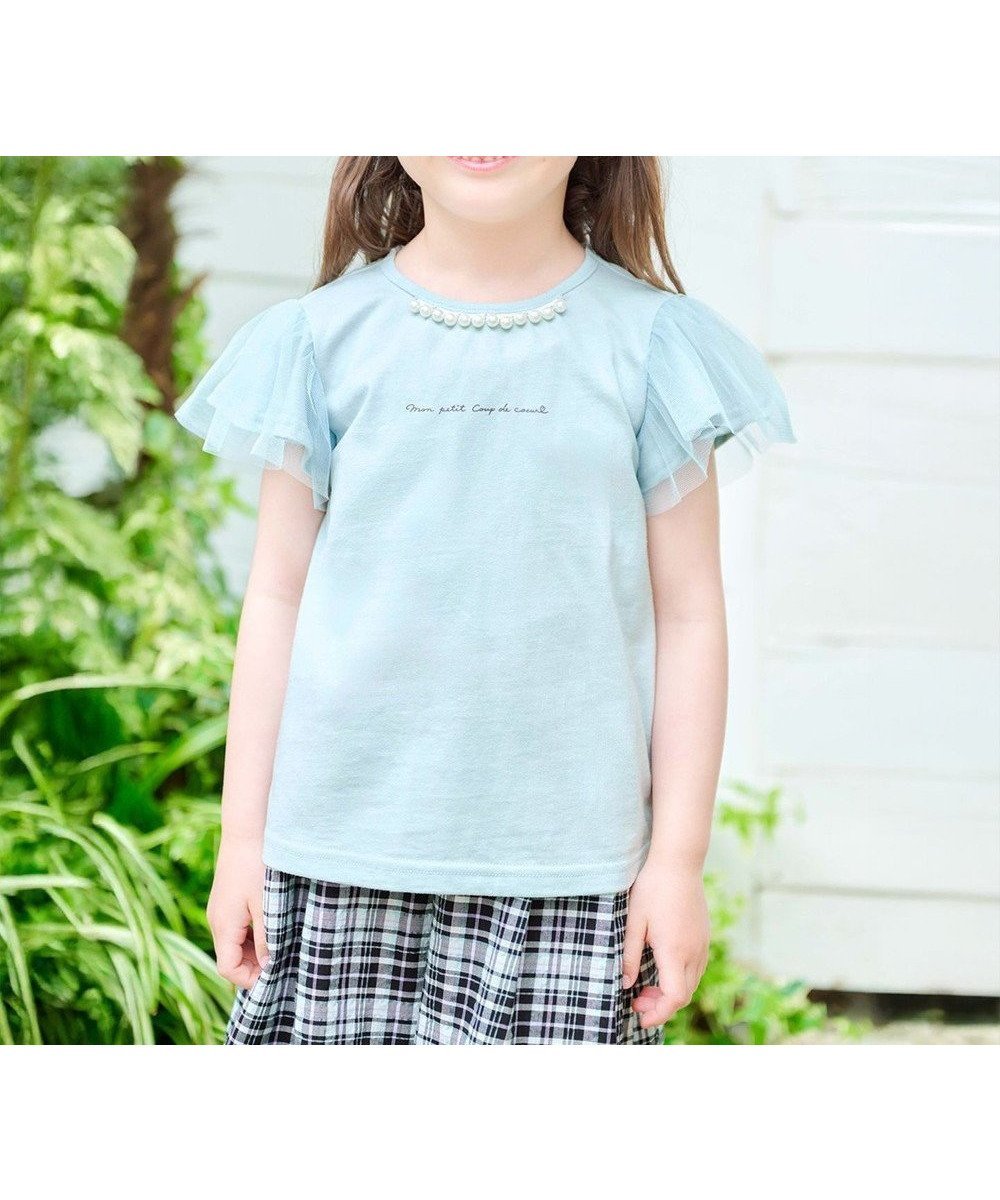 【エニィ/ANY / KIDS】のひんやりクール パールTシャツ インテリア・キッズ・メンズ・レディースファッション・服の通販 founy(ファニー) ファッション Fashion キッズファッション Fashion for Kids トップス・カットソー Cut & Sew Tops 春 Spring カットソー Cut and Sewn Top ガーリー Girly, Feminine Style クール Cool, Chic チュール Tulip, Tulip Motif 定番 Standard, Basic Item パール Pearl, Pearl Accent ポケット Pocket, Pocket Detail S/S・春夏 SS, Spring/Summer, Warm Season 夏 Summer エレガント 上品 Elegant ミント|ID: prp329100004542782 ipo3291000000033203094