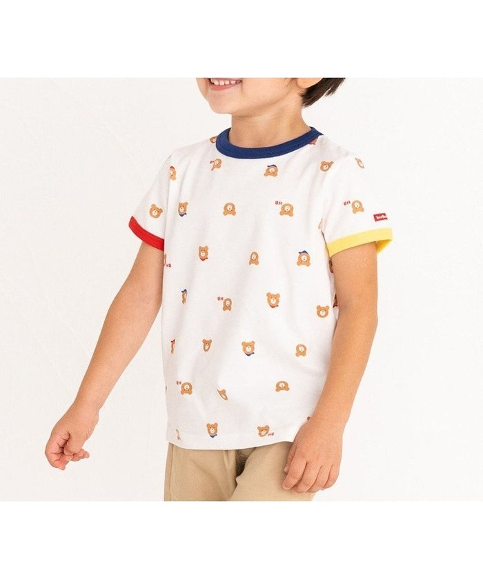 【ミキハウスホットビスケッツ/MIKI HOUSE HOT BISCUITS / KIDS】の【70-120cm】 ビーンズ総柄半袖Tシャツ インテリア・キッズ・メンズ・レディースファッション・服の通販 founy(ファニー) https://founy.com/ ファッション Fashion キッズファッション KIDS トップス・カットソー Tops/Tees/Kids インナー Inner カットソー Cut And Sew カラフル Colorful ショート Short デニム Denim ベビー Baby 半袖 Short Sleeve 吸水 Water Absorption 夏 Summer 春 Spring S/S・春夏 Ss・Spring/Summer |ID: prp329100004542788 ipo3291000000032100683