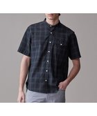 【ジェイ プレス/J.PRESS / MEN】の【吸水速乾 / 接触冷感 / 高通気性 / ウォッシャブル】【AERO WAVE SUCKER】バンドカラーチェック シャツ ネイビー系3|ID: prp329100004542793 ipo3291000000032100705