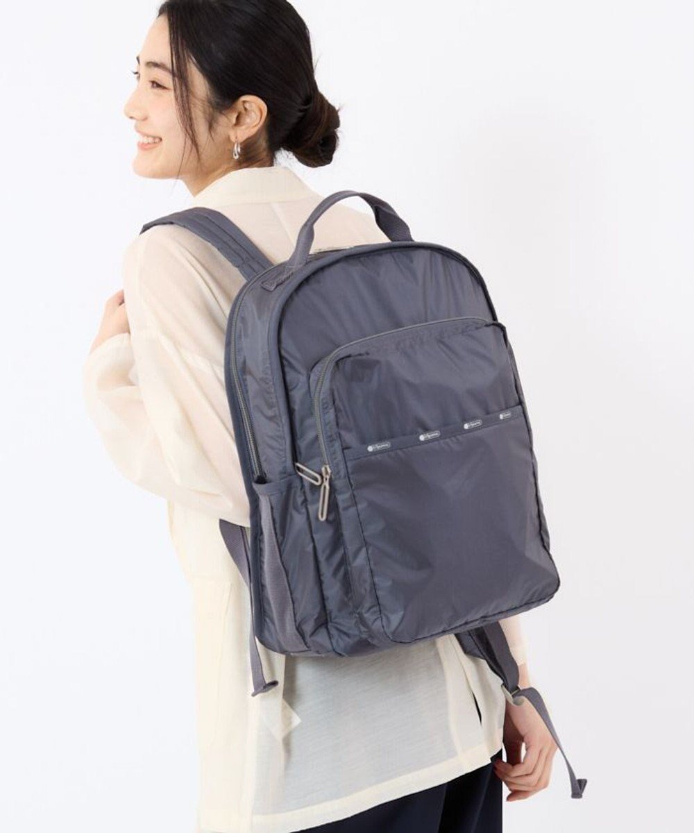 【レスポートサック/LeSportsac】のESSENTIAL CARRYALL BP/シャドウグレーC 人気、トレンドファッション・服の通販 founy(ファニー) 　ファッション　Fashion　レディースファッション　Fashion for Women　バッグ　Bags　クッション　Cushion, Throw Pillow　クラシカル　Classical, Vintage-Inspired　軽量　Lightweight, Ultra Light　シンプル　Simple, Minimal　スポーツ　Sports, Activewear　スリーブ　Sleeve, Long Sleeve / Short Sleeve　トラベル　Travel, Travel Gear　定番　Standard, Basic Item　人気　Popular, Best Seller　フォルム　Silhouette, Form　プリント　Print, Printed Pattern　ポケット　Pocket, Pocket Detail　無地　Plain, Solid Color　リュック　Backpack, Rucksack　おすすめ　Recommended / Our Picks　旅行　Travel　エレガント 上品　Elegant　ビジネス 仕事 通勤　Business / Work / Commuting　 other-1|ID: prp329100004542798 ipo3291000000034314771