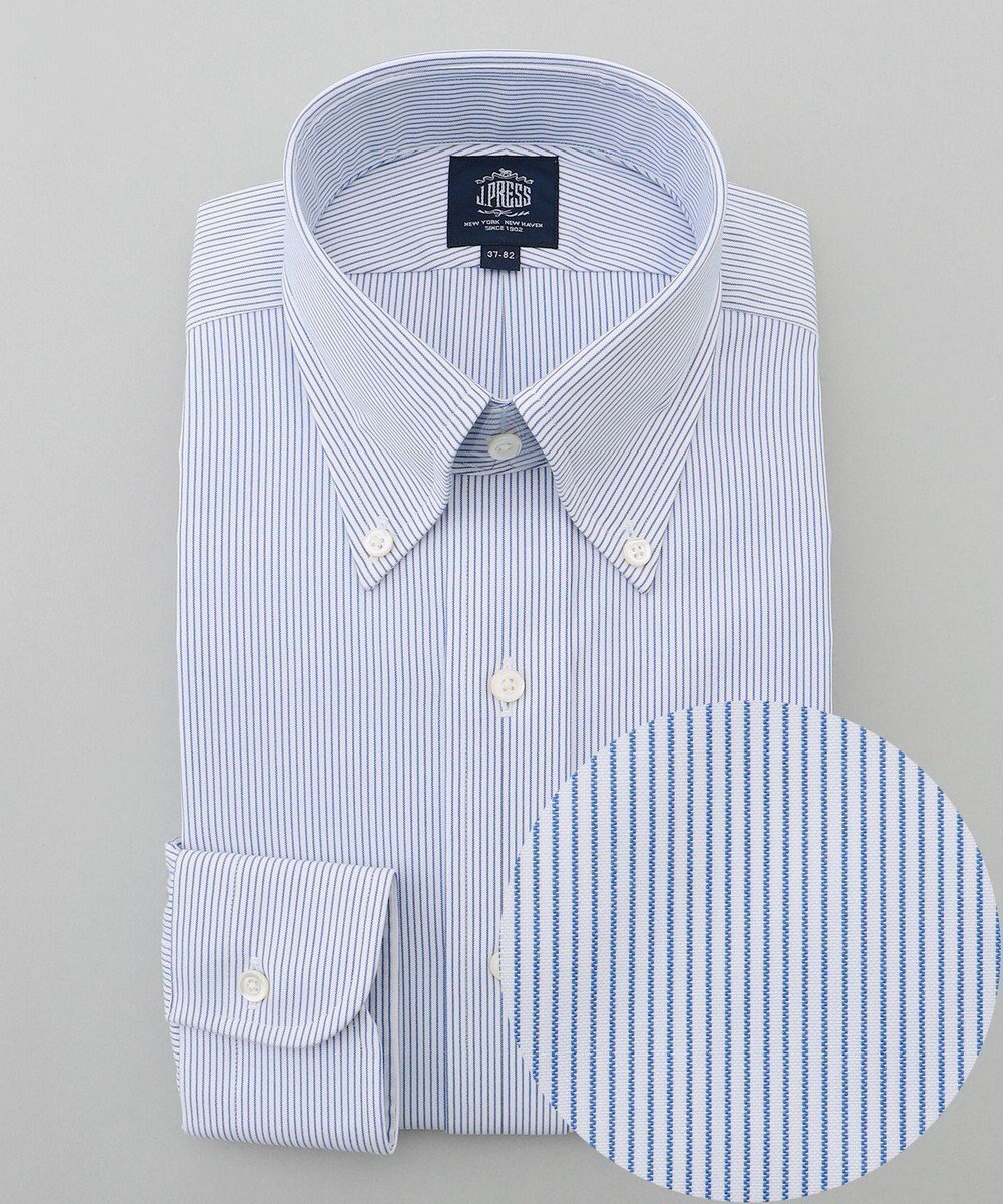 【ジェイ プレス/J.PRESS / MEN】の【PREMIUM PLEATS / 形態安定】マイクロストライプ ドレスシャツ / B.D. インテリア・キッズ・メンズ・レディースファッション・服の通販 founy(ファニー) 　ファッション　Fashion　メンズファッション　MEN　トップス・カットソー　Tops/Tshirt/Men　シャツ　Shirts　春　Spring　カフス　Cuffs　ストライプ　Stripe　スーピマ　Supima　ドレス　Dress　プリーツ　Pleats　プレミアム　Premium　メンズ　Mens　S/S・春夏　Ss・Spring/Summer　夏　Summer　ビジネス 仕事 通勤　Business　ネイビー系1|ID: prp329100004542801 ipo3291000000032100732