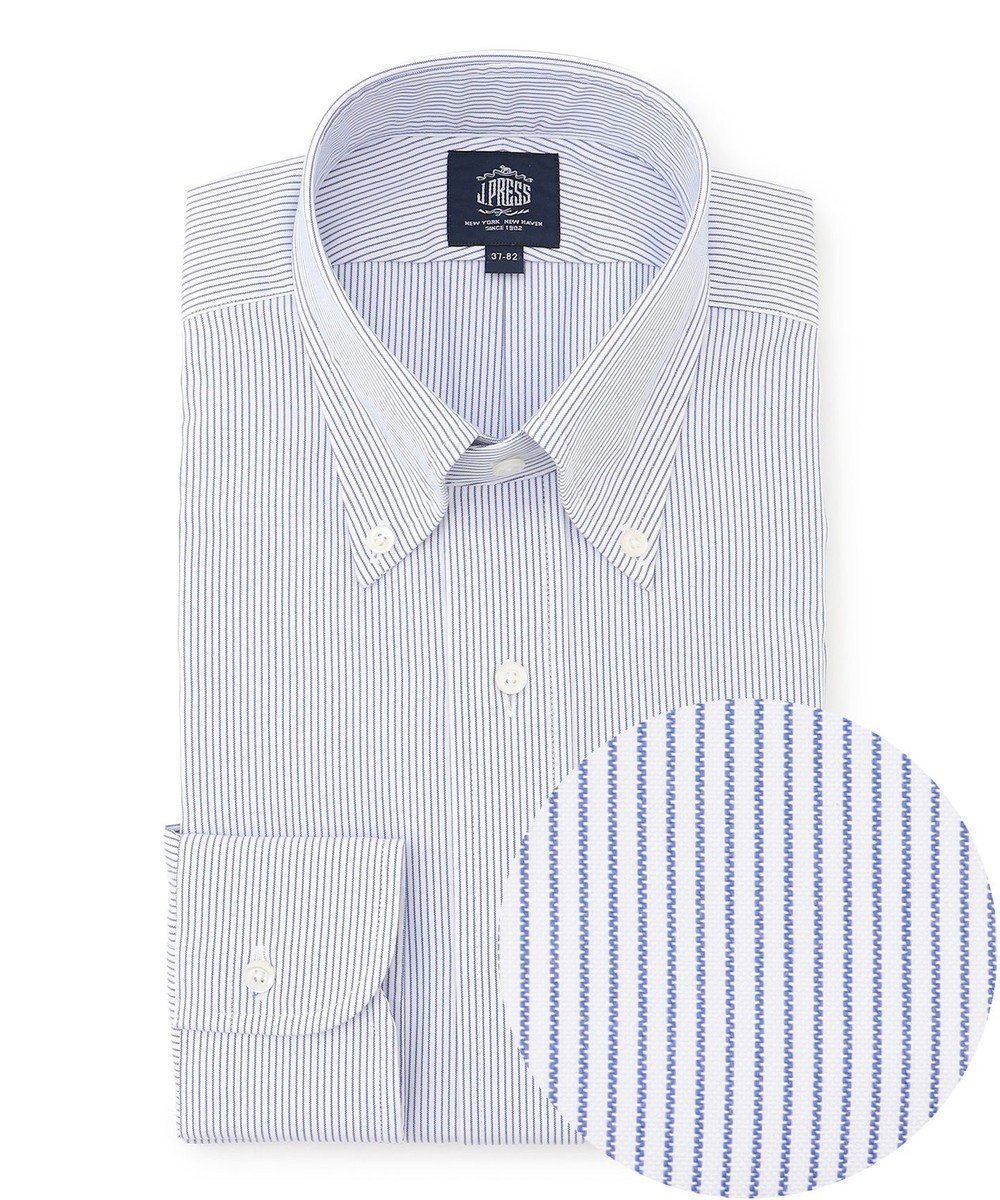 【ジェイ プレス/J.PRESS / MEN】の【PREMIUM PLEATS / 形態安定】マイクロストライプ ドレスシャツ / B.D. インテリア・キッズ・メンズ・レディースファッション・服の通販 founy(ファニー) ファッション Fashion メンズファッション Fashion for Men トップス・カットソー Cut & Sew Tops メンズシャツ Shirts カフス Cuff Design ストライプ Stripe, Striped Pattern スーピマ Supima, Premium Cotton ドレス Dress, One-Piece 定番 Standard, Basic Item なめらか Smooth, Silky Texture プリーツ Pleats, Pleated プレミアム Premium, High-End メンズ Men's, Menswear A/W・秋冬 Autumn/Winter S/S・春夏 SS, Spring/Summer, Warm Season 夏 Summer ビジネス 仕事 通勤 Business / Work / Commuting ネイビー系1|ID: prp329100004542801 ipo3291000000034827336