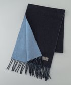 【五大陸/gotairiku / MEN】の【カシミヤ混】リバーシブルマフラー ネイビー系|ID: prp329100004542809 ipo3291000000032100776