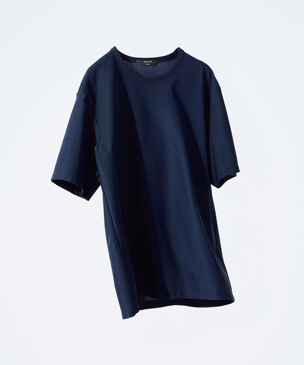 【ジョゼフ オム/JOSEPH HOMME / MEN】の新色追加 新素材【洗える/抜群の通気性/360度ストレッチ/吸湿性】エアトールストレッチ クルーネックTシャツ インテリア・キッズ・メンズ・レディースファッション・服の通販 founy(ファニー) 　ファッション　Fashion　メンズファッション　Fashion for Men　トップス・カットソー　Cut & Sew Tops　メンズシャツ　Shirts　カットソー　Cut and Sewn Top　シンプル　Simple, Minimal　ストレッチ　Stretch, Stretchy Fabric　メッシュ　Mesh, Net Fabric　リラックス　Relax, Relaxed Fit　夏　Summer　春　Spring　S/S・春夏　SS, Spring/Summer, Warm Season　洗える　Machine Washable　ネイビー系|ID: prp329100004542811 ipo3291000000033603510