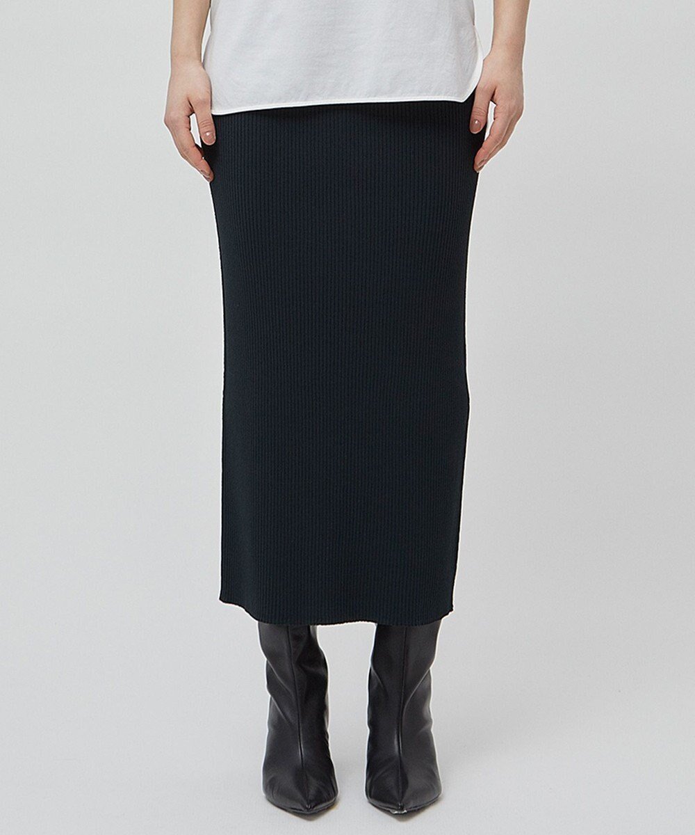 【ベイジ,/BEIGE,】の【洗える】LAURA / Iラインリブスカート インテリア・キッズ・メンズ・レディースファッション・服の通販 founy(ファニー) 　ファッション　Fashion　レディースファッション　Fashion for Women　スカート　Skirts　おすすめ　Recommended / Our Picks　フィット　Fit, Slim Fit　エレガント 上品　Elegant　ビジネス 仕事 通勤　Business / Work / Commuting　夏　Summer　定番　Standard, Basic Item　S/S・春夏　SS, Spring/Summer, Warm Season　洗える　Machine Washable　秋　Autumn　A/W・秋冬　Autumn/Winter　F Green×Black|ID: prp329100004542815 ipo3291000000034745589