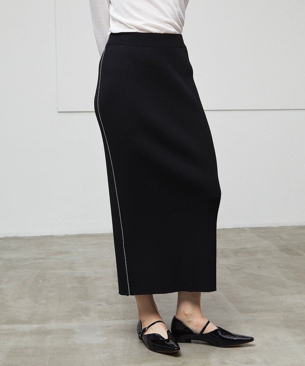 【ベイジ,/BEIGE,】の【洗える】LAURA / Iラインリブスカート インテリア・キッズ・メンズ・レディースファッション・服の通販 founy(ファニー) 　ファッション　Fashion　レディースファッション　Fashion for Women　スカート　Skirts　おすすめ　Recommended / Our Picks　フィット　Fit, Slim Fit　エレガント 上品　Elegant　ビジネス 仕事 通勤　Business / Work / Commuting　夏　Summer　定番　Standard, Basic Item　S/S・春夏　SS, Spring/Summer, Warm Season　洗える　Machine Washable　秋　Autumn　A/W・秋冬　Autumn/Winter　Black×White|ID: prp329100004542815 ipo3291000000034745590