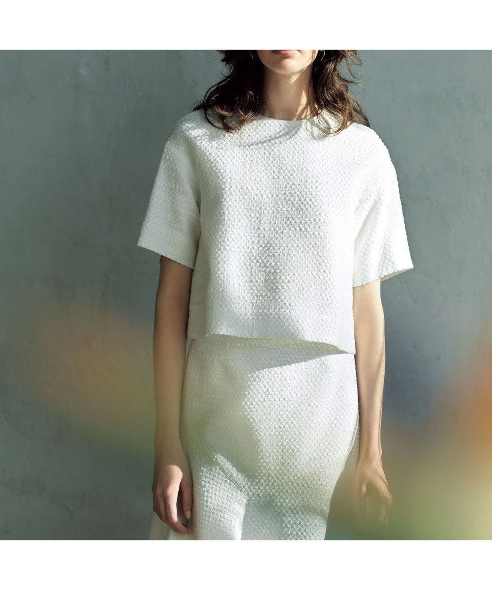 【23区/NIJYUSANKU】の【R(アール)】ジャカード ブラウス 人気、トレンドファッション・服の通販 founy(ファニー) 　ファッション　Fashion　レディースファッション　WOMEN　トップス・カットソー　Tops/Tshirt　シャツ/ブラウス　Shirts/Blouses　春　Spring　シンプル　Simple　ジャカード　Jacquard　セットアップ　Set Up　人気　Popularity　半袖　Short Sleeve　S/S・春夏　Ss・Spring/Summer　おすすめ　Recommend　夏　Summer　2025年　2025　2025春夏・S/S　Ss,Spring/Summer,2025　 other-1|ID: prp329100004542821 ipo3291000000032100890