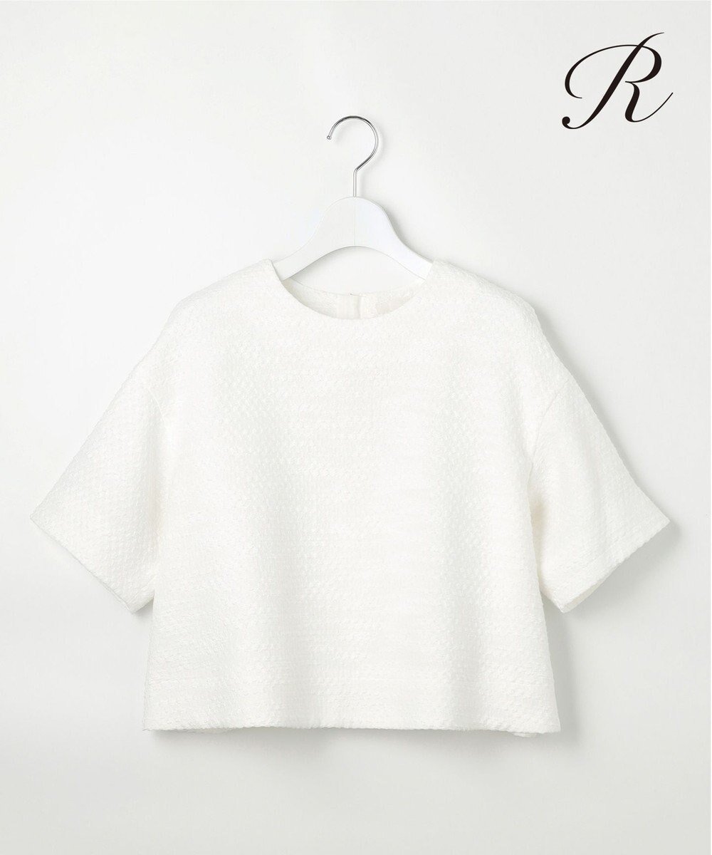 【23区/NIJYUSANKU】の【R(アール)】ジャカード ブラウス 人気、トレンドファッション・服の通販 founy(ファニー) 　ファッション　Fashion　レディースファッション　Fashion for Women　トップス・カットソー　Cut & Sew Tops　シャツ・ブラウス・オフィスカジュアル　Elegant Blouses & Button-Ups　春　Spring　シンプル　Simple, Minimal　ジャカード／ジャガード　Jacquard, Woven Pattern　セットアップ　Set-Up, Coordinated Outfit　人気　Popular, Best Seller　半袖　Short Sleeve, Half Sleeve　S/S・春夏　SS, Spring/Summer, Warm Season　再入荷　Restock / Back in Stock　おすすめ　Recommended / Our Picks　夏　Summer　2025年　2025　2025春夏・S/S　Spring/Summer 2025 SS25　 other-1|ID: prp329100004542821 ipo3291000000033400885