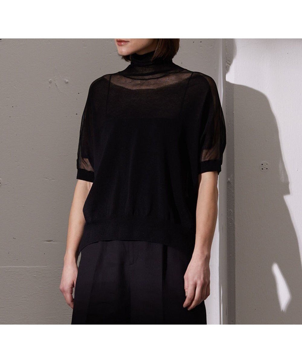 【ベイジ,/BEIGE,】の【Precious 6月号掲載】LIANE / タートルプルオーバー インテリア・キッズ・メンズ・レディースファッション・服の通販 founy(ファニー) 　雑誌掲載アイテム　Magazine Picks & Fashion Features　ファッション雑誌　Fashion Magazines　プレシャス　Precious　ファッション　Fashion　レディースファッション　Fashion for Women　トップス・カットソー　Cut & Sew Tops　ニット　Knit Tops & Sweaters　カジュアルプルオーバー・ニットトップス　Pullovers & Knit Tops / Casual Pullovers　6月号　June Issue, Jun. Edition　インド　Indian Textile　インナー　Innerwear　シアー　Sheer, See-Through　ジャケット　Jacket, Outerwear　セーター　Sweater, Knitwear　タートル　Turtleneck, Turtle Collar　夏　Summer　春　Spring　S/S・春夏　SS, Spring/Summer, Warm Season　洗える　Machine Washable　ビジネス 仕事 通勤　Business / Work / Commuting　雑誌　Magazine, Fashion Magazine　Black|ID: prp329100004542836 ipo3291000000033552574