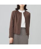 【ジェイ プレス/J.PRESS】の【洗える】シルセームスエード ブルゾン ダークブラウン系|ID: prp329100004542837 ipo3291000000032100997