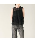 【グレース コンチネンタル/GRACE CONTINENTAL】のレースギャザートップ ブラック|ID: prp329100004542839 ipo3291000000033686564