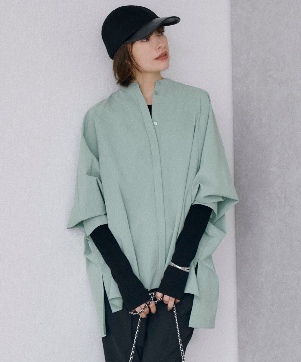 【アイシービー/iCB】の【洗える】ヴィンテージスパンブロード バンドカラー長袖ブラウス 人気、トレンドファッション・服の通販 founy(ファニー) 　ファッション　Fashion　レディースファッション　Ladies' Fashion Online　トップス・カットソー　Tops/Tshirt　シャツ/ブラウス　Shirts/Blouses　2024年　2024　2024-2025秋冬・A/W　Aw/Autumn/Winter/Fw/Fall/2024-2025　おすすめ　Recommend　ストレッチ　Stretch　スリット　Slit　ブロード　Broad　人気　Popularity　再入荷　Restock/Back In Stock/Re Arrival　洗える　Washable　A/W・秋冬　Aw・Autumn/Winter・Fw・Fall-Winter　長袖　Long Sleeve　 other-1|ID: prp329100004542850 ipo3291000000032587749