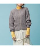 【アンフィーロ 自由区/UNFILO】のプードルニット ZIPカーディガン モカ|ID: prp329100004542890 ipo3291000000032588007