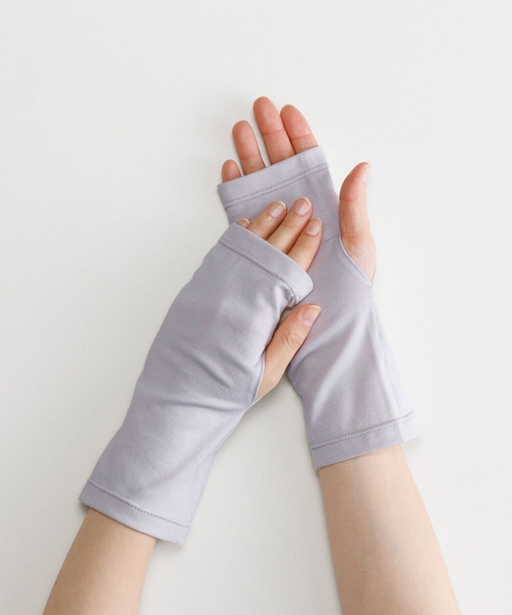 【オルクベット/ORuKuBET】のorganic cotton wrist cover + 【 抗菌防臭・UVカット・オーガニックコットン・日本製 】 インテリア・キッズ・メンズ・レディースファッション・服の通販 founy(ファニー) 　ファッション　Fashion　レディースファッション　Fashion for Women　手袋　Gloves & Mittens　抗菌　Antibacterial, Bacteria-Resistant　フィット　Fit, Slim Fit　A/W・秋冬　Autumn/Winter　S/S・春夏　SS, Spring/Summer, Warm Season　おすすめ　Recommended / Our Picks　日本製　Made In Japan　夏　Summer　ライトブルー|ID: prp329100004542909 ipo3291000000033126233