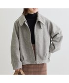 【グリーンパークス/Green Parks】の2WAYカラーコクーンブルゾン Gray Mixture|ID: prp329100004542913 ipo3291000000033714170
