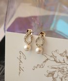 【ティアクラッセ/Tiaclasse】の【金属アレルギー対応】ドロップ+パールピアス ゴールド|ID: prp329100004542920 ipo3291000000035762361