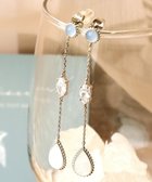【ティアクラッセ/Tiaclasse】の【金属アレルギー対応】 カラードロップロングピアス シルバー|ID: prp329100004542923 ipo3291000000032733547