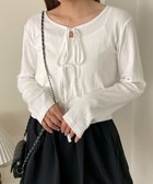 【ウィゴー/WEGO】のキャミセットリボンカーディガン オフホワイト|ID: prp329100004542943 ipo3291000000032101637
