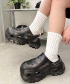 【ウィゴー/WEGO】の厚底グランジラバーサンダル ブラック|ID: prp329100004542951 ipo3291000000032101664