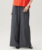 【自由区/JIYU-KU】の【接触冷感・UVカット・洗える】デニムライクボトムフレアワイド パンツ インディゴ|ID: prp329100004542956 ipo3291000000032101683