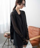 【ウィゴー/WEGO】のサイドリボンテーラードベスト ブラック|ID: prp329100004542965 ipo3291000000032101716
