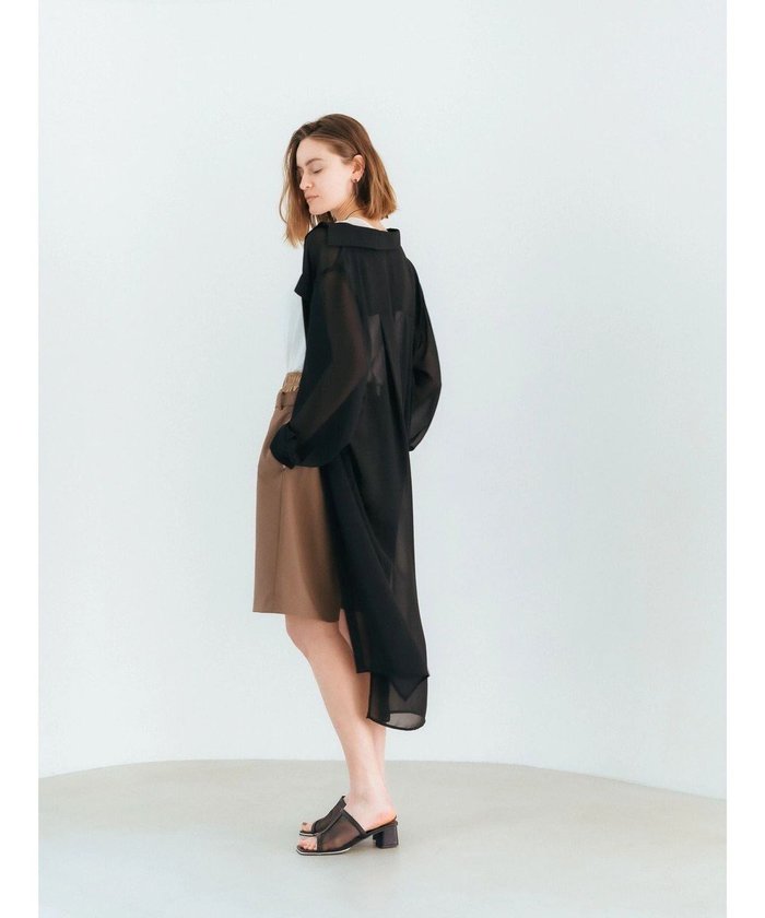 【イェッカ ヴェッカ/YECCA VECCA】のシアースリットロングシャツワンピース インテリア・キッズ・メンズ・レディースファッション・服の通販 founy(ファニー) https://founy.com/ ファッション Fashion レディースファッション Ladies' Fashion Online ワンピース Dress シャツワンピース Shirt Dresses シアー Sheer スリット Slit ドレープ Drape フラップ Flap ポケット Pocket ロング Long 夏 Summer 春 Spring S/S・春夏 Ss・Spring/Summer 羽織 Haori |ID: prp329100004542966 ipo3291000000032677795
