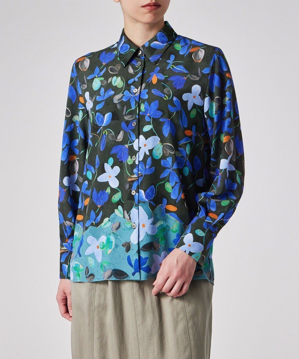 【ポール スミス/Paul Smith】のCyclamen シャツ インテリア・キッズ・メンズ・レディースファッション・服の通販 founy(ファニー) 　ファッション　Fashion　レディースファッション　Fashion for Women　トップス・カットソー　Cut & Sew Tops　シャツ・ブラウス・オフィスカジュアル　Elegant Blouses & Button-Ups　おすすめ　Recommended / Our Picks　デニム　Denim, Jeans Material　フェミニン　Feminine, Girly　ボックス　Boxy, Box Shape　リラックス　Relax, Relaxed Fit　ワーク　Workwear, Utility Style　夏　Summer　S/S・春夏　SS, Spring/Summer, Warm Season　A/W・秋冬　Autumn/Winter　カーキ|ID: prp329100004542971 ipo3291000000032991657