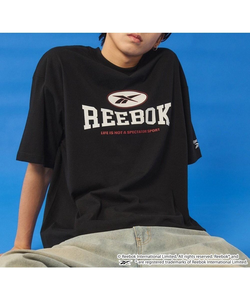 【ウィゴー/WEGO】の【ユニセックス着用ITEM】別注ReebokグラフィックT(SS) インテリア・キッズ・メンズ・レディースファッション・服の通販 founy(ファニー) 　ファッション　Fashion　レディースファッション　Ladies' Fashion Online　トップス・カットソー　Tops/Tshirt　シャツ/ブラウス　Shirts/Blouses　ロング / Tシャツ　T-Shirts　カットソー　Cut and Sewn　春　Spring　カットソー　Cut And Sew　カーゴパンツ　Cargo Pants　グラフィック　Graphic　スマホ　Smartphone　デニム　Denim　トレンド　Trend　ハーフ　Half　ビッグ　Big　フロント　Front　別注　Special Order　半袖　Short Sleeve　ランニング　Running　ワンポイント　One Point　S/S・春夏　Ss・Spring/Summer　おすすめ　Recommend　夏　Summer　ブラック|ID: prp329100004542976 ipo3291000000032101766