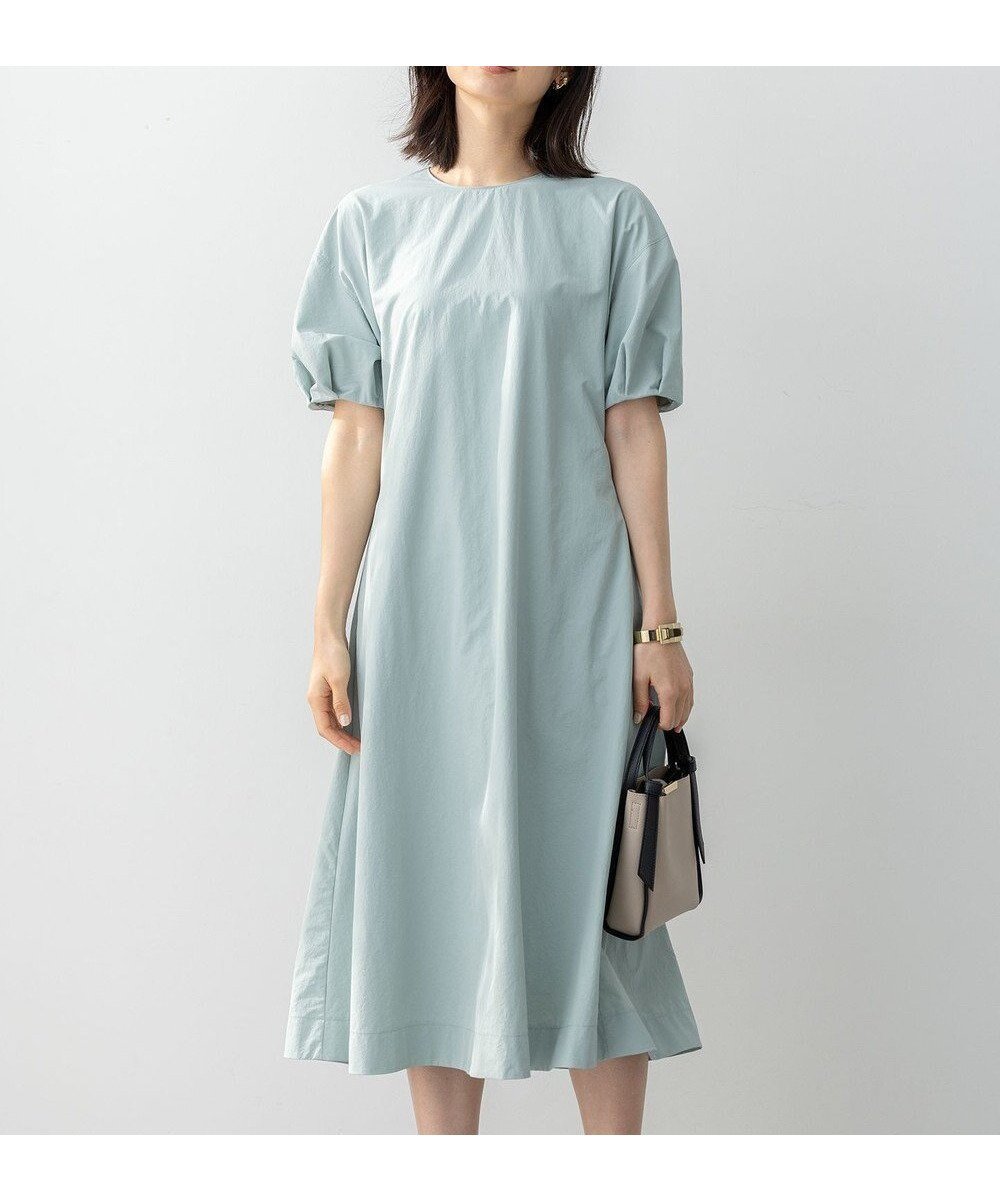 【組曲/KUMIKYOKU】のエアリードルマン ワンピース インテリア・キッズ・メンズ・レディースファッション・服の通販 founy(ファニー) 　ファッション　Fashion　レディースファッション　Fashion for Women　ワンピース　Dresses　春　Spring　キャミワンピース　Cami Dress, Slip Dress　フェミニン　Feminine, Girly　フォルム　Silhouette, Form　フレア　Flare, Flared　ブルゾン　Blouson, Bomber Jacket　ワッシャー　Washer, Crinkled Finish　S/S・春夏　SS, Spring/Summer, Warm Season　夏　Summer　ミント系|ID: prp329100004542989 ipo3291000000034664513