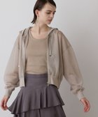 【グレース コンチネンタル/GRACE CONTINENTAL】のシアーニットパーカー 人気、トレンドファッション・服の通販 founy(ファニー) ファッション Fashion レディースファッション WOMEN トップス・カットソー Tops/Tshirt ニット Knit Tops パーカ Sweats パーカー Hoodie フォルム Form 夏 Summer 定番 Standard 春 Spring S/S・春夏 Ss・Spring/Summer thumbnail ベージュ|ID: prp329100004542997 ipo3291000000032101837