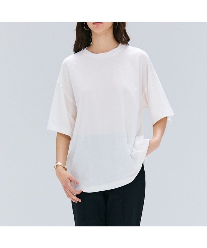 【ベイジ,/BEIGE,】の【BEIGE,ecru/WEB限定・洗える】FINE DRY TOUCH / ねじりデザインコットンオーバーサイズTシャツ インテリア・キッズ・メンズ・レディースファッション・服の通販 founy(ファニー) https://founy.com/ ファッション Fashion レディースファッション Ladies' Fashion Online トップス・カットソー Tops/Tshirt シャツ/ブラウス Shirts/Blouses ロング / Tシャツ T-Shirts カットソー Cut and Sewn カットソー Cut And Sew 夏 Summer 春 Spring S/S・春夏 Ss・Spring/Summer 洗える Washable |ID: prp329100004543015 ipo3291000000032662853
