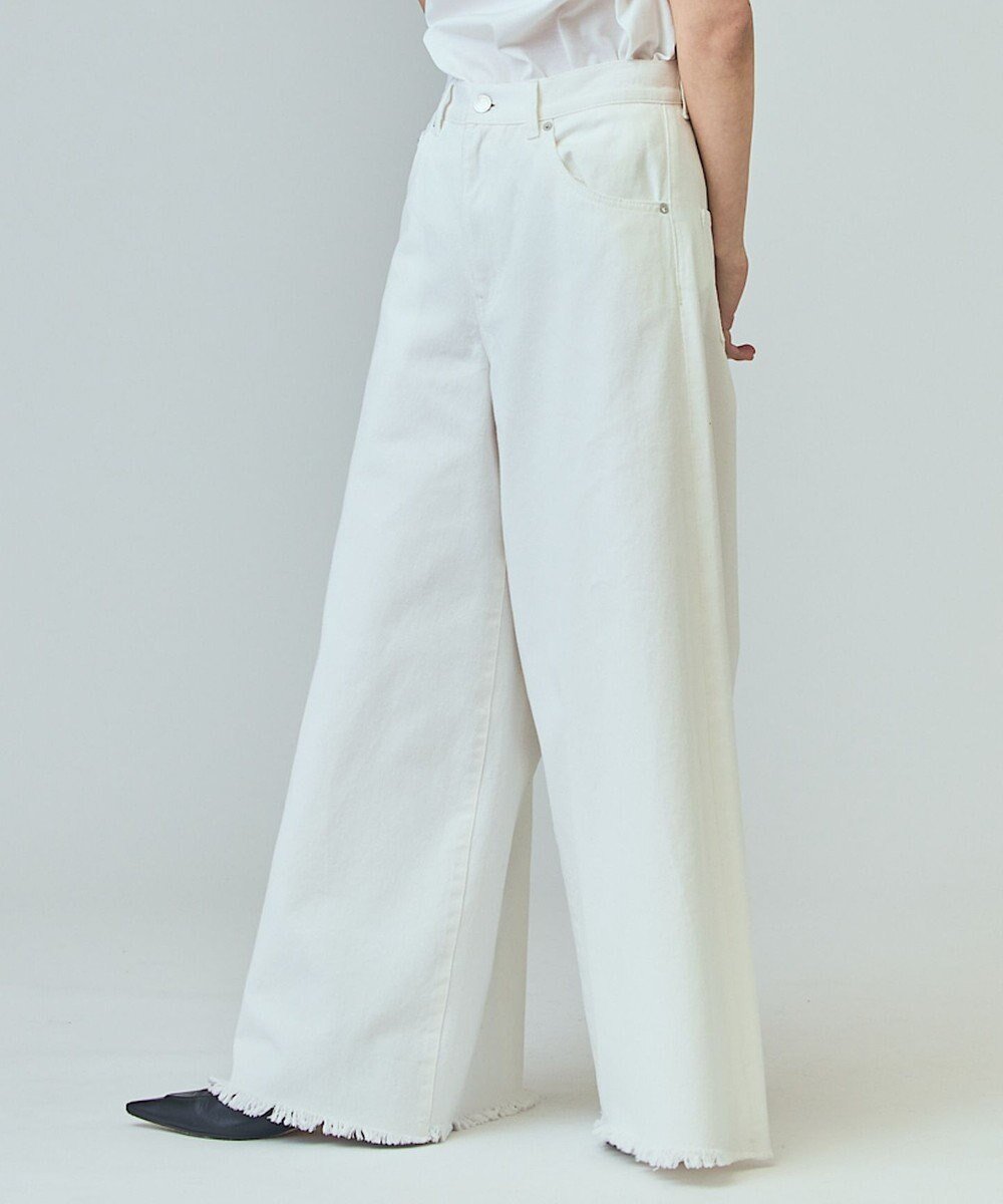 【グレース コンチネンタル/GRACE CONTINENTAL】のバギーデニムパンツ 人気、トレンドファッション・服の通販 founy(ファニー) 　ファッション　Fashion　レディースファッション　WOMEN　パンツ　Pants　デニムパンツ　Denim Pants　デニム　Denim　フリンジ　Fringe　マキシ　Maxi　夏　Summer　S/S・春夏　Ss・Spring/Summer　A/W・秋冬　Aw・Autumn/Winter・Fw・Fall-Winter　 other-1|ID: prp329100004543023 ipo3291000000032101967