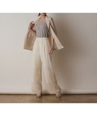 【グレース コンチネンタル/GRACE CONTINENTAL】のフリンジワンタックパンツ キナリ|ID: prp329100004543039 ipo3291000000032102019