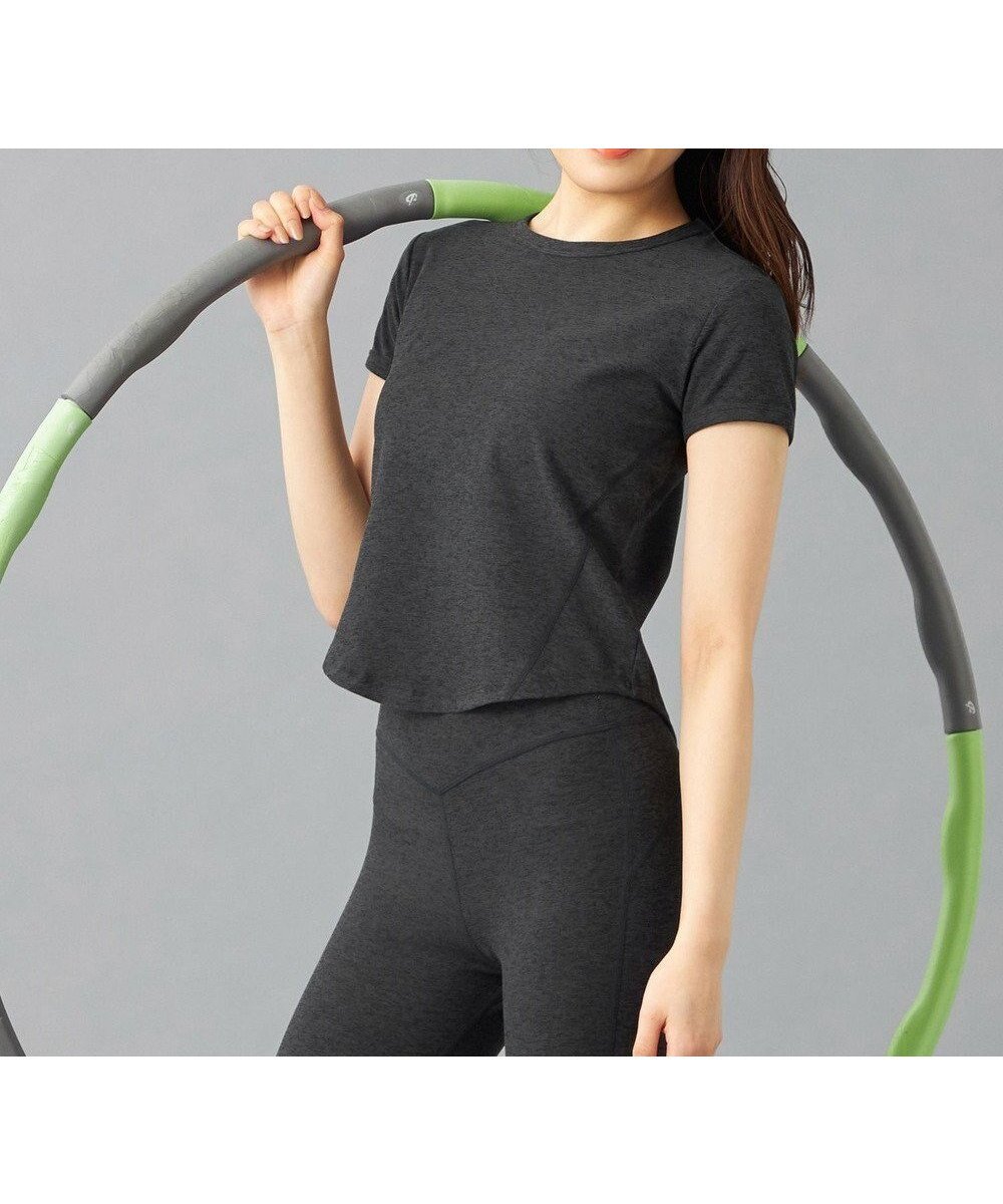 【チャコット/Chacott】のChacott BALANCE PeachMoku コンパクトTシャツ 人気、トレンドファッション・服の通販 founy(ファニー) 　ファッション　Fashion　レディースファッション　WOMEN　トップス・カットソー　Tops/Tshirt　シャツ/ブラウス　Shirts/Blouses　ロング / Tシャツ　T-Shirts　コンパクト　Compact　シンプル　Simple　スタイリッシュ　Stylish　ストレッチ　Stretch　なめらか　Smooth　バランス　Balance　ピーチ　Peach　レギンス　Leggings　 other-1|ID: prp329100004543075 ipo3291000000032102235